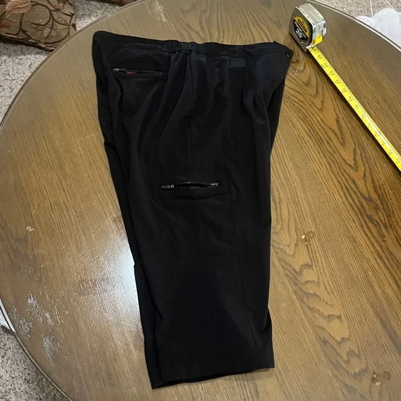 Chico's Black Capris with Pink Lining Chico’s - Picture 3 of 6